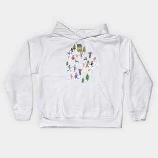 Ice skaters Kids Hoodie